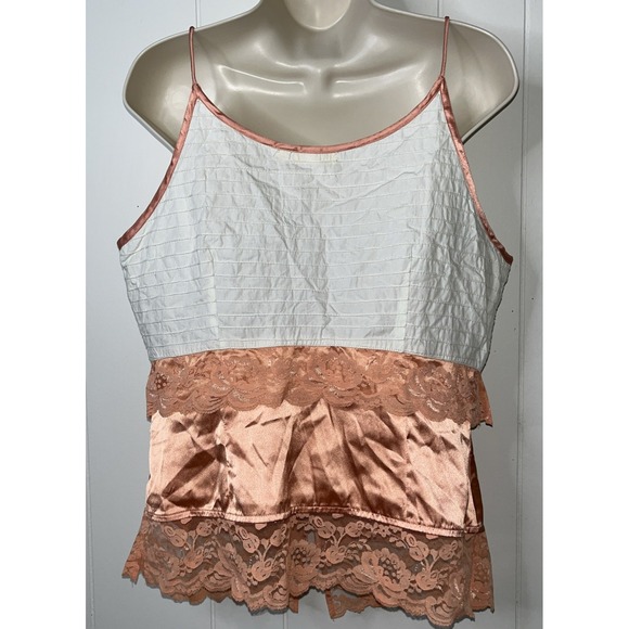 VTG Kit Cornell Y2K Camisole Chiffon Lace Party Coquette Girly 8 - Picture 4 of 6